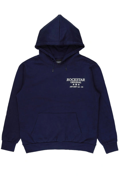 Damek Navy Graphic Hoodie - image 1