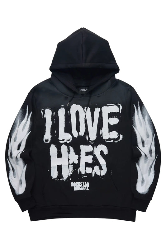 Banyan Black Graphic Relaxed Hoodie - image 1