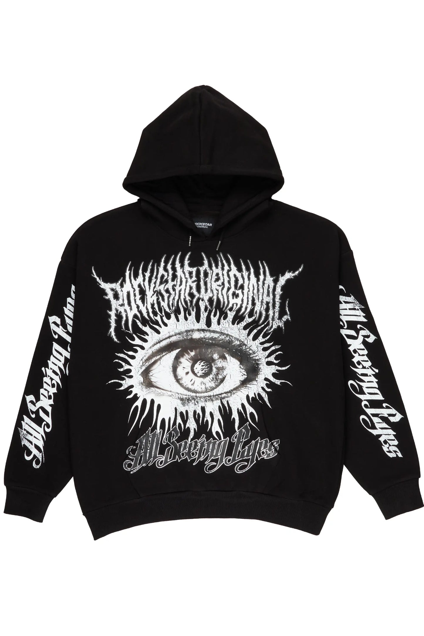 All Seeing Eyes Black Graphic Hoodie - image 1