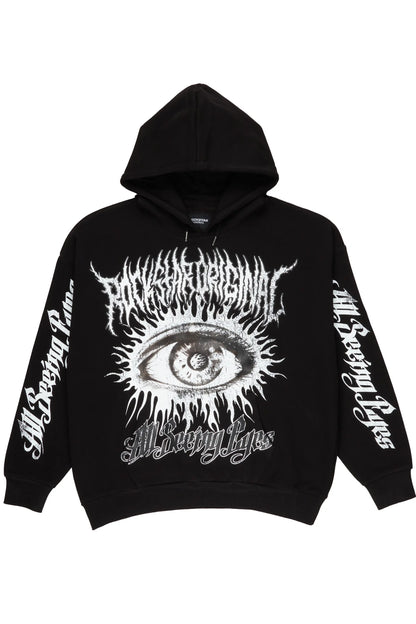 All Seeing Eyes Black Graphic Hoodie - image 1