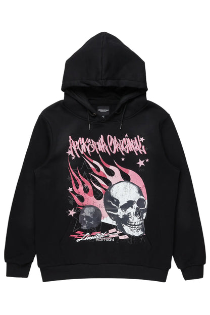 Anneso Black Graphic Hoodie - image 1