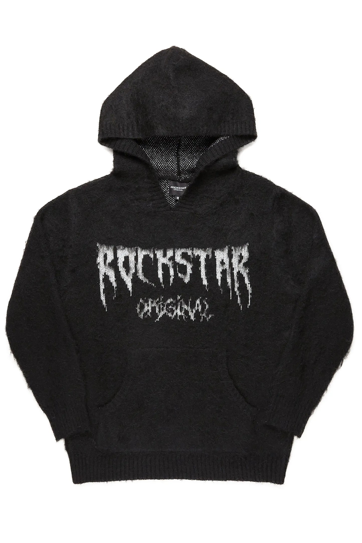 Andros Black Graphic Knitted Hoodie - image 1