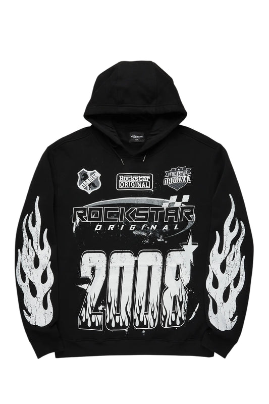Amos Black Graphic Hoodie - image 1
