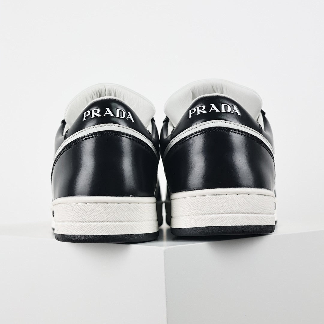 Prada Milano Black/White Low-Top Sneakers