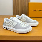 Louis Vuitton Charlie Sneaker – Grey & White Monogram | Luxury Low-Top