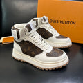 Louis Vuitton White Monogram High-Top Sneakers