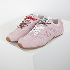 Miu Miu Suede Retro Runner Sneakers in Pink