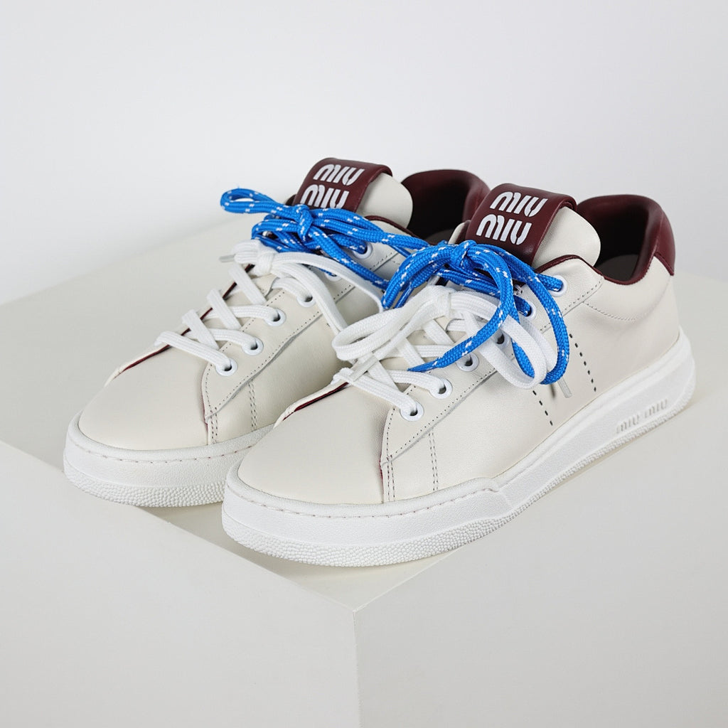 Miu Miu Early Spring Suede & Satin Trainer Sneakers