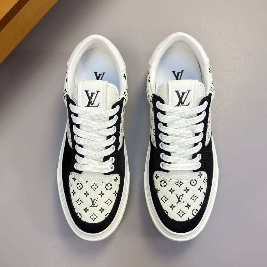 Louis Vuitton Charlie Sneaker – Black & White Monogram | Luxury Low-Top