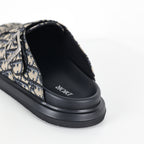 Dior Aqua Oblique Mule – Beige & Black