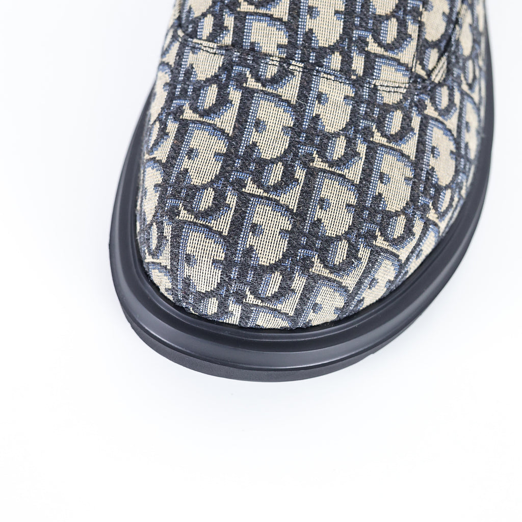 Dior Aqua Oblique Mule – Beige & Black