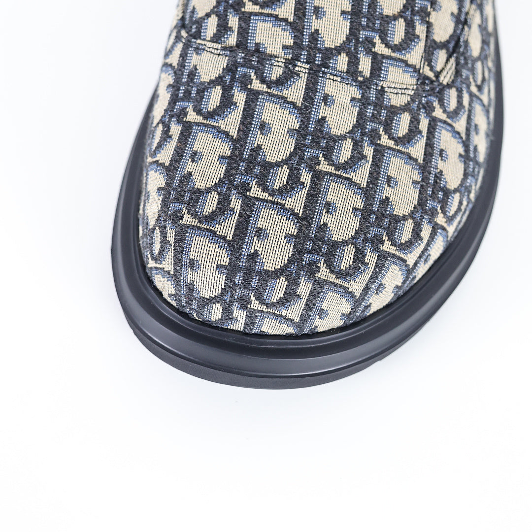 Dior Aqua Oblique Mule – Beige & Black