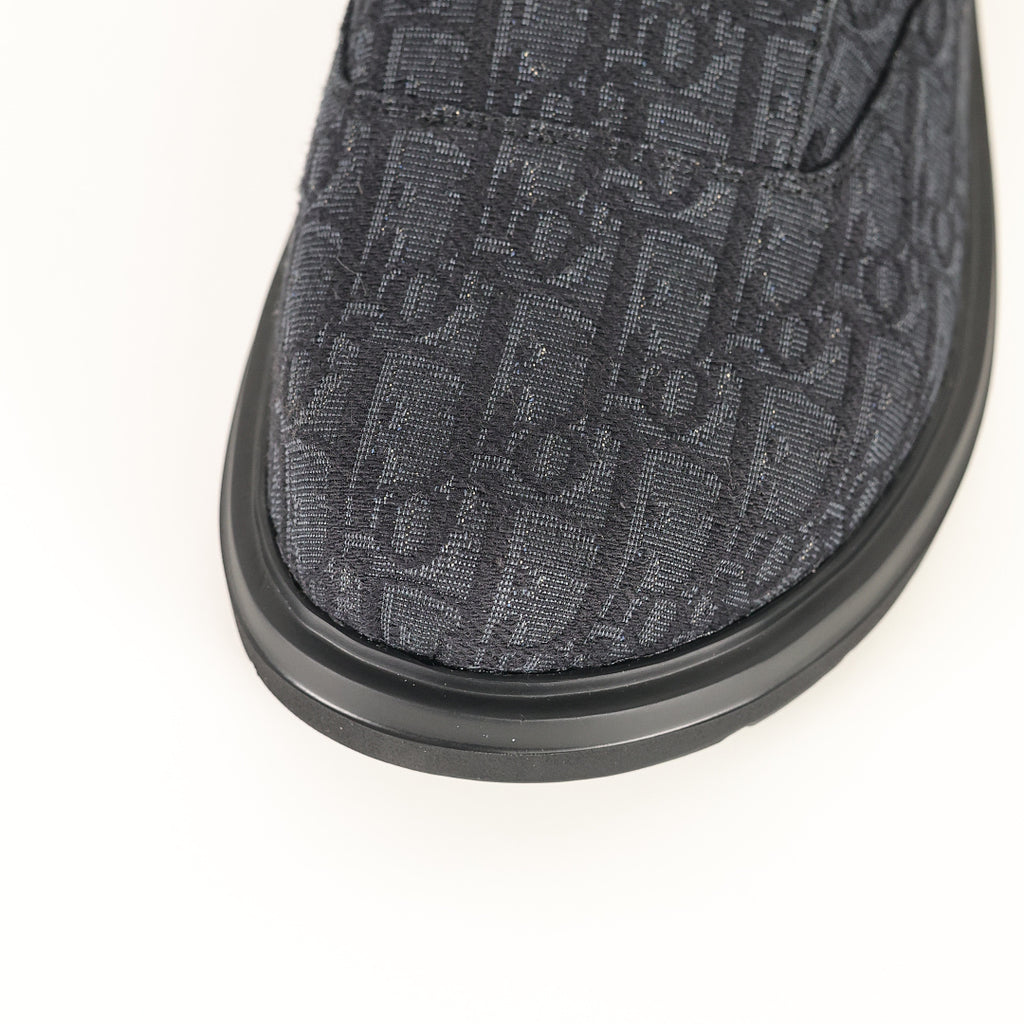 Dior Aqua Oblique Mule – Dark Navy & Black