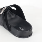 Dior Aqua Double-Buckle Slide Sandals – Black