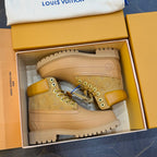 Louis Vuitton × Timberland Yellow Boots | Classic Workwear | Embossed Monogram | Waterproof & Slip-Resistant