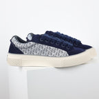 Dior B33 Low-Top Sneakers – Navy Blue Suede & Oblique Canvas