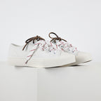 Miu Miu Canvas Low-Top Sneakers in White