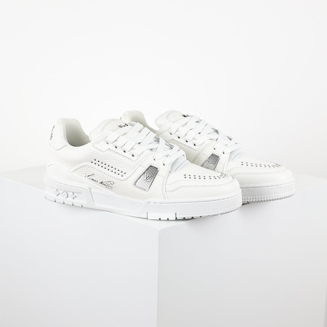 Louis Vuitton Trainer X1 Max – Triple White Crystal | Luxury Sneakers