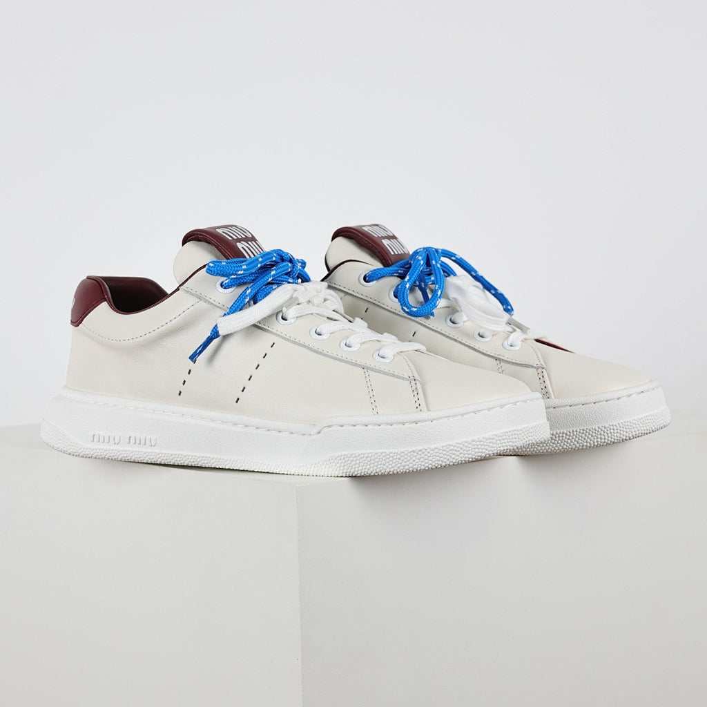 Miu Miu Early Spring Suede & Satin Trainer Sneakers