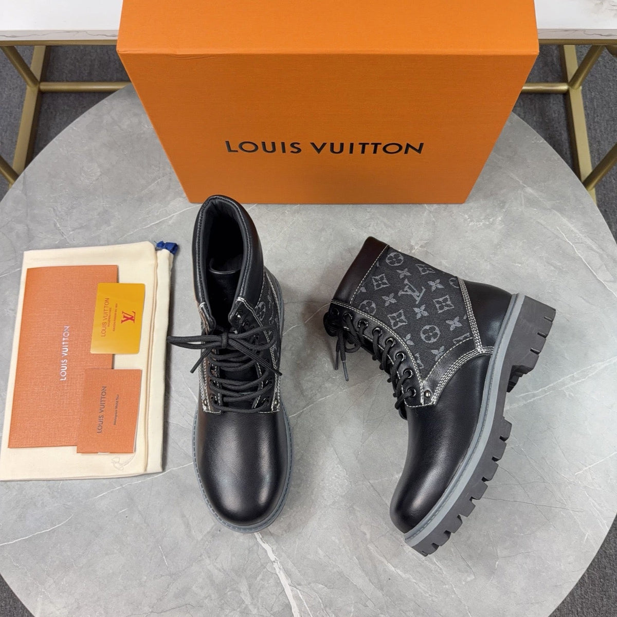 Louis Vuitton LV Trail Sneaker Dark Grey | White Monogram Flower