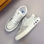 Louis Vuitton Charlie Sneaker – Grey & White Monogram | Luxury Low-Top
