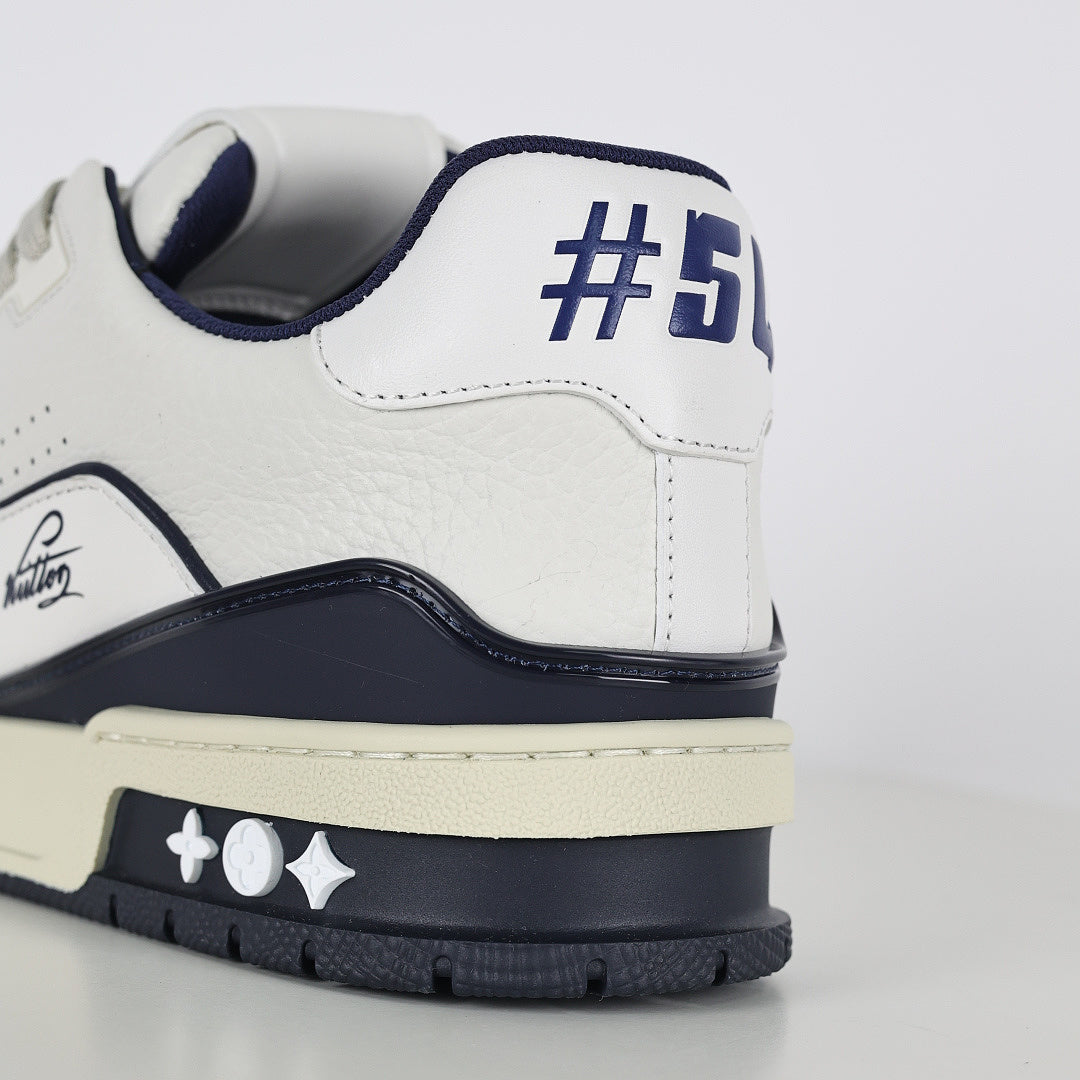Louis Vuitton Trainer X1 Max – White & Navy Vintage | Luxury Sneakers
