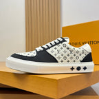 Louis Vuitton Charlie Sneaker – Black & White Monogram | Luxury Low-Top