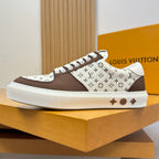 Louis Vuitton Charlie Sneaker – Brown & White Monogram | Luxury Low-Top