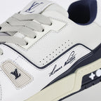 Louis Vuitton Trainer X1 Max – White & Navy Vintage | Luxury Sneakers
