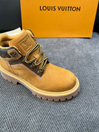 Louis Vuitton Monogram Work Boots - Tan