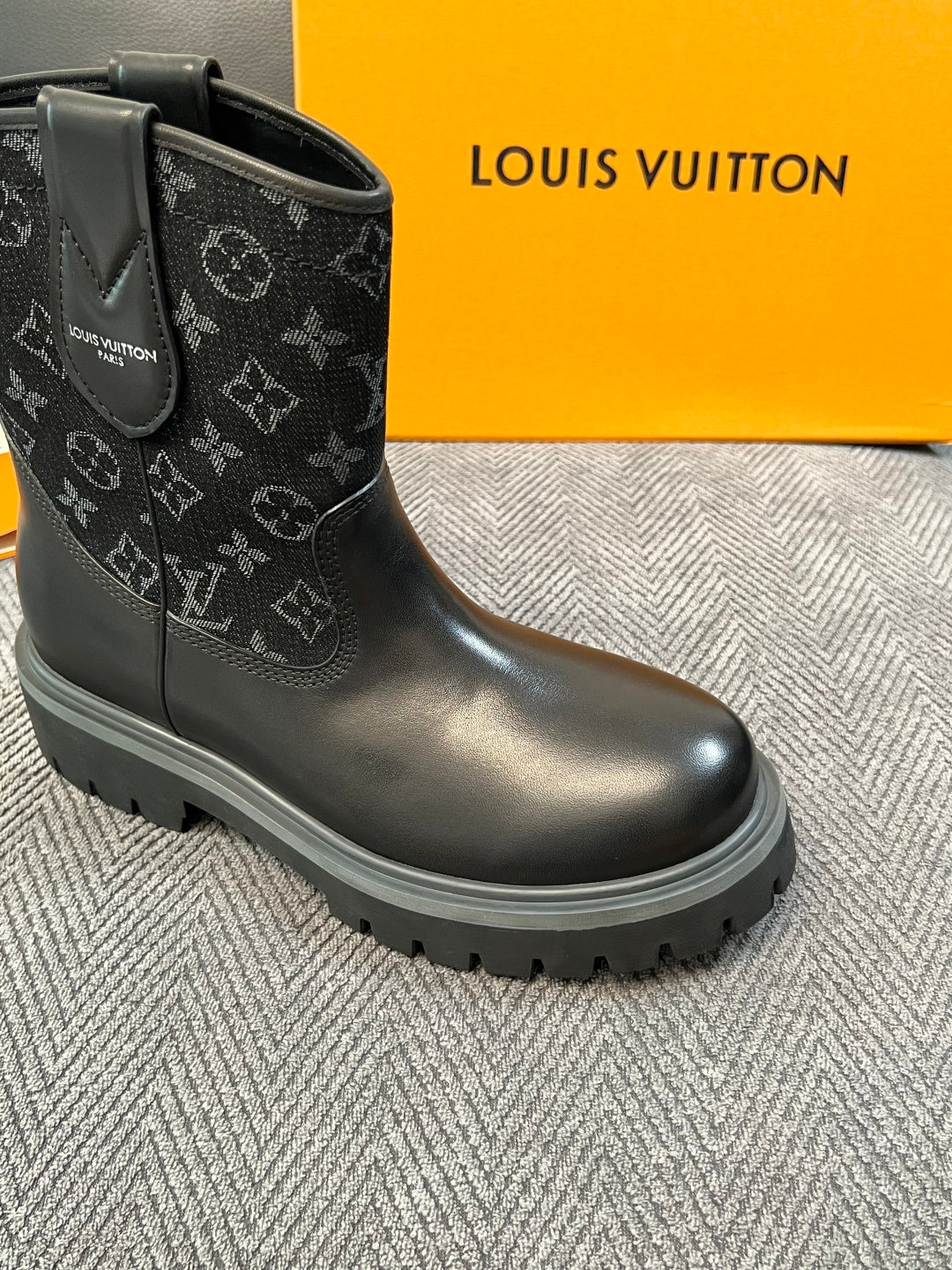 Louis Vuitton Monogram Boots - Black