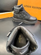 Louis Vuitton Black Monogram High-Top Sneakers