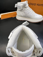 Louis Vuitton White Monogram High-Top Sneakers