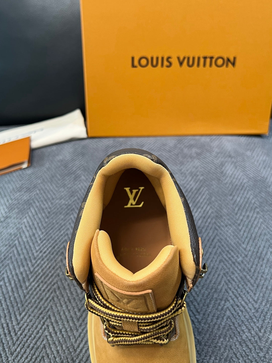 Louis Vuitton Monogram Work Boots - Tan