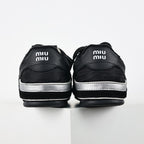 Miu Miu Tyre SS25 Runway Trainer Sneakers in Black