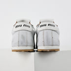 Miu Miu Tyre SS25 Runway Trainer Sneakers in White