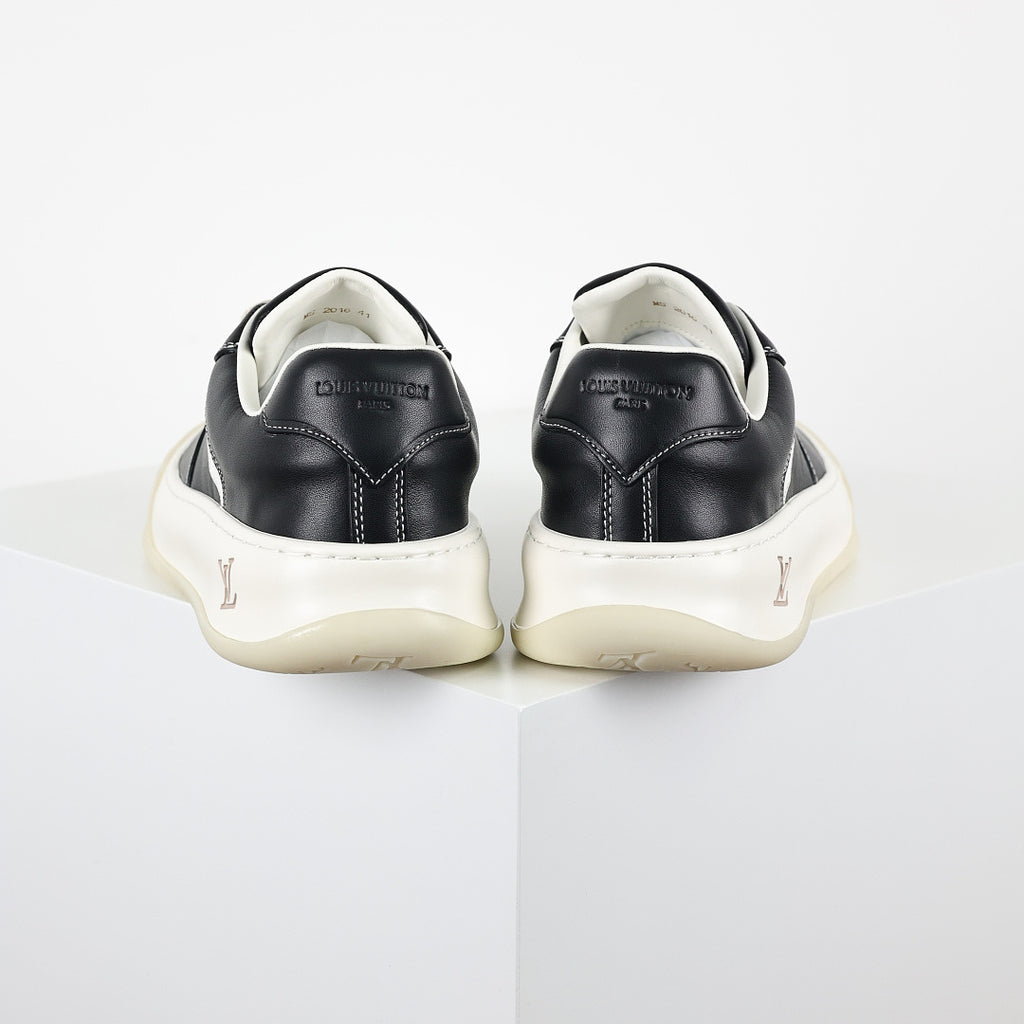 Louis Vuitton Leather Biscuit Sneakers – Black