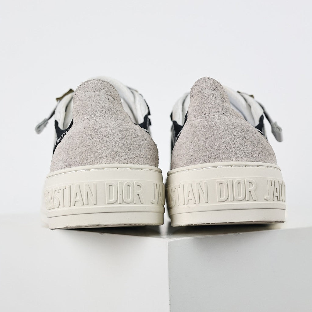Dior Walk'n'Dior Low-Top Sneakers – Black Canvas & J'adior Ribbon Laces