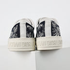 Dior Walk'n'Dior Low-Top Sneakers – Navy Toile de Jouy Embroidered Canvas
