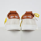 Miu Miu Early Spring Suede & Satin Trainer Sneakers