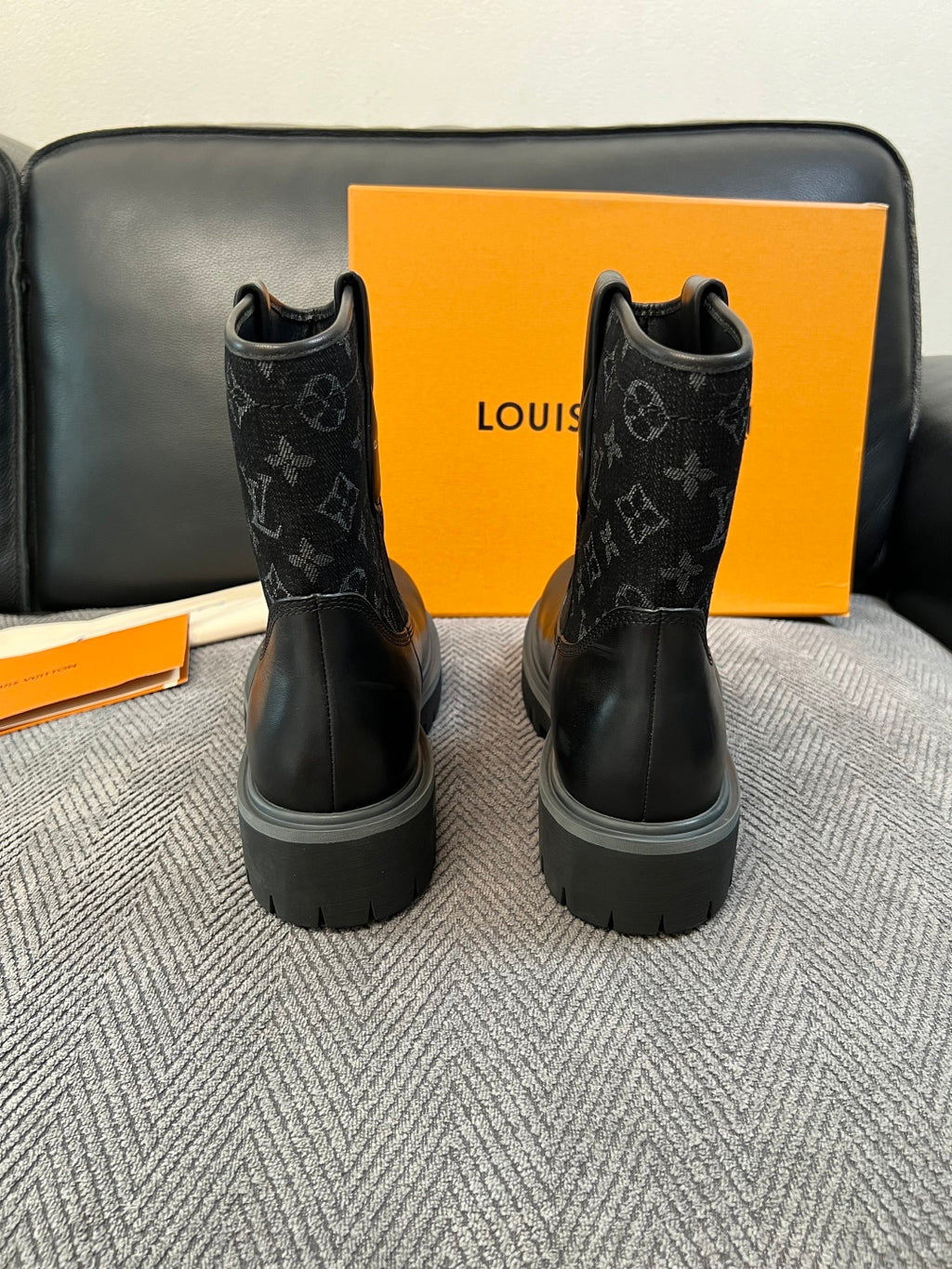 Louis Vuitton Monogram Boots - Black