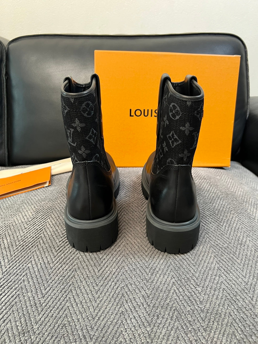 Louis Vuitton Monogram Boots - Black