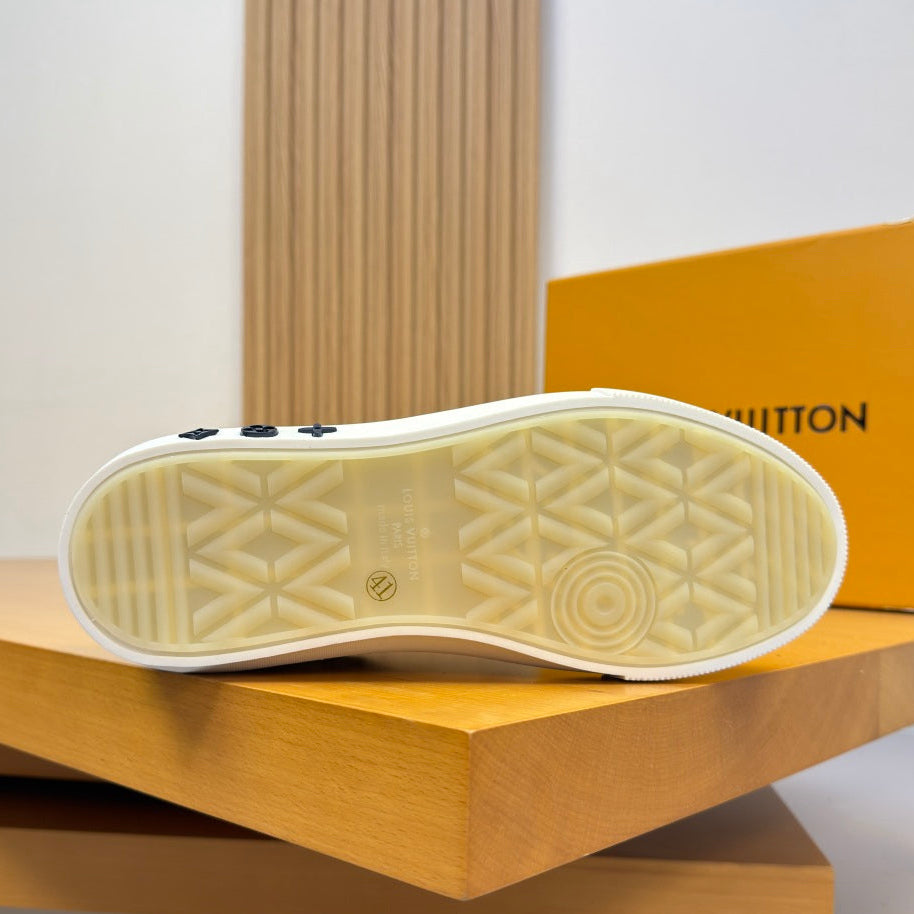 Louis Vuitton Charlie Sneaker – Black & White Monogram | Luxury Low-Top