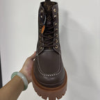 Louis Vuitton Monogram Lace-Up Boot - Dark Brown