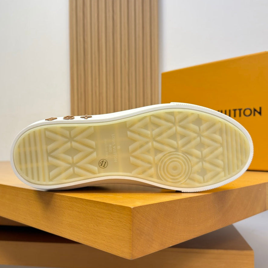 Louis Vuitton Charlie Sneaker – Brown & White Monogram | Luxury Low-Top