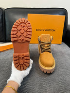 Louis Vuitton Monogram Work Boots - Tan