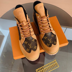 Louis Vuitton Brown Monogram High-Top Sneakers
