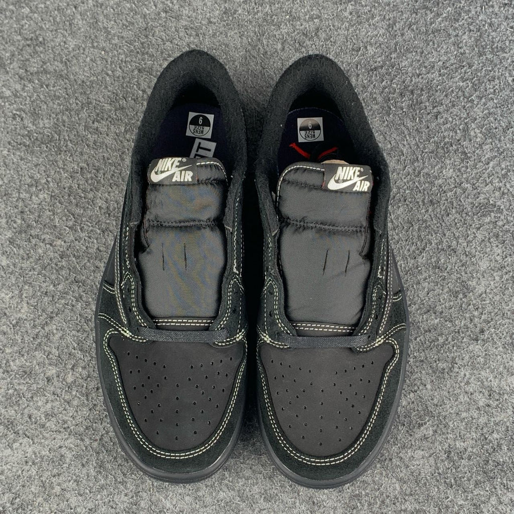 Air Jordan 1 Low OG SP – Travis Scott x Fragment Design | Black & White Stitch