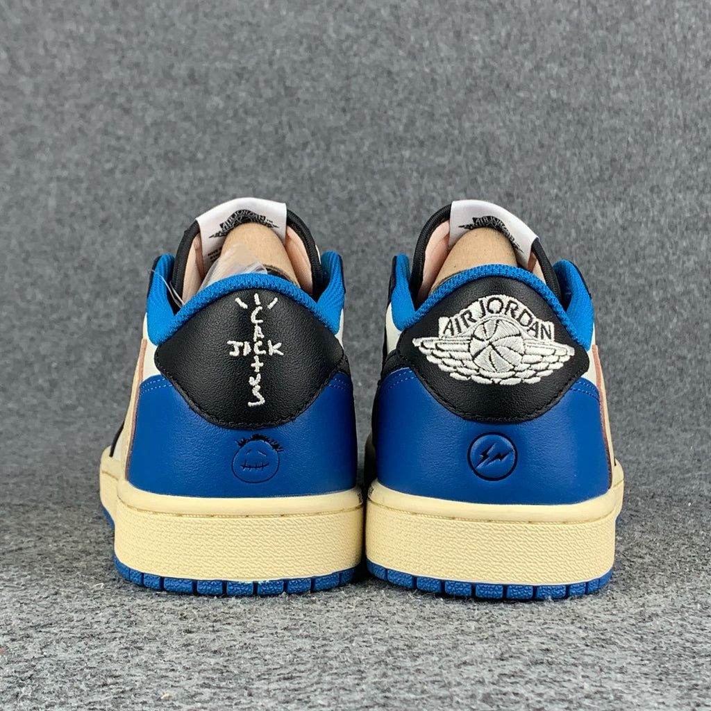 Air Jordan 1 Low OG SP – Travis Scott x Fragment Design | Royal Blue & Sail