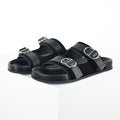 Dior Aqua Double-Buckle Slide Sandals – Black